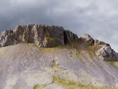 Cliff Mountain Slope - 3D PBR Model 3D model