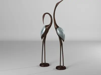Sansbury Bird Figurine Set Animal 3D model purchase