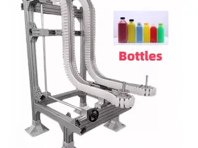 Side Grip Belt Conveyor for Bottle Transfer 3D model