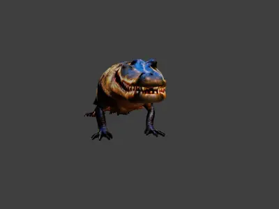 Crocodile Low-poly 3D model purchase
