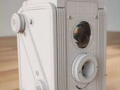 Kodak Duaflex II 1950s Vintage Camera 3D model