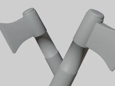 Axe Low Poly Low-poly 3D model