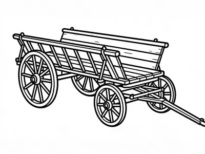 Wooden Carts 3D Model Pack