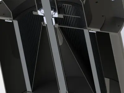 0-500 MICRONIZED DYNAMIC SEPARATOR 3D model
