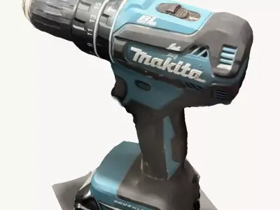 Drill makita  Low-poly 3D model
