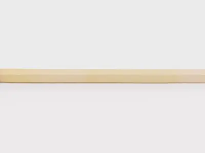Safety Match V1 - Unburned Single Matchstick with Black Head 3D model