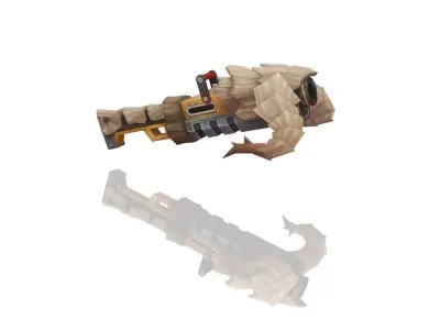 Volcano King Rifle Low-poly 3D model