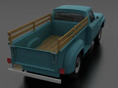 F-Series F-250 Flareside Pickup 1966 Low-poly 3D model