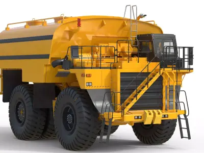 785D WaterTruck Low-poly 3D model