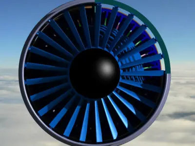 Jet engine  3D print model