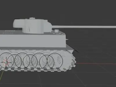 Panther tank Low-poly 3D model buy