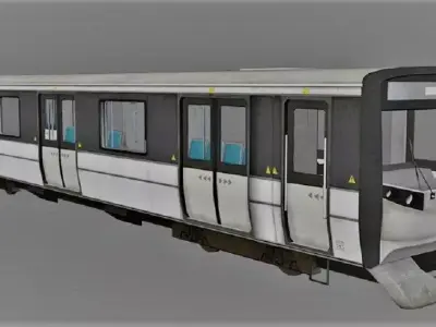 TRAIN - Metro 3D model