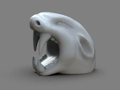 Jaguar Head 3D print model