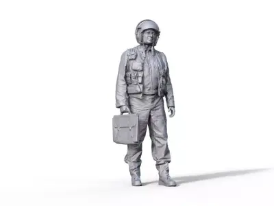 Pilot figure Russia Mig Typ 918 3D print model