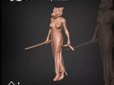 Lady Tigress 3D print model