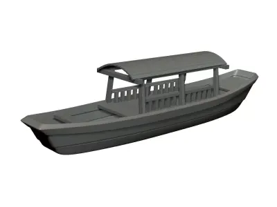 Wooden Boat 3D print model