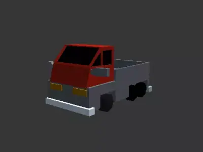 truck  car model making in prisma 3d app in mobile 3D model