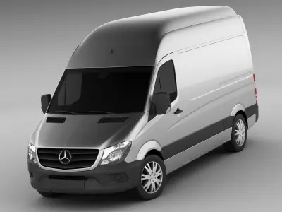  Mercedes Sprinter 2014 High and Superhigh 3D model