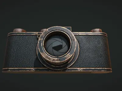 Game Ready - Leica Vintage Camera Low-poly 3D model