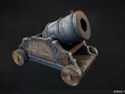 Medieval Mortar Low-poly 3D model purchase