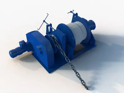 Anchor-Mooring Winch 3D model