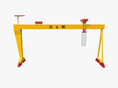 Harland and Wolff Gantry Crane 3D model
