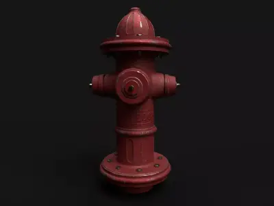 Fire Hydrant  Free low-poly 3D model purchase