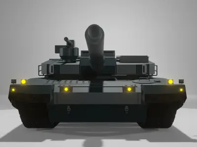K2 Black Panther  Military Tank  Low Poly 3d model  Battle tank  Low-poly 3D model