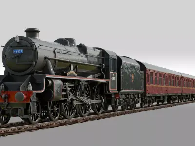 Jacobite Steam Train 3D model