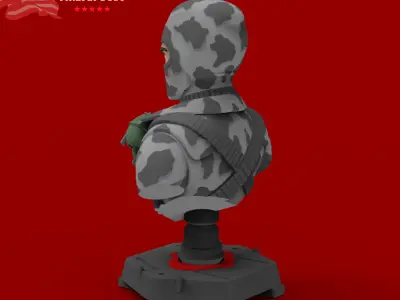 GI JOE characters Firefly Bust 3D print model