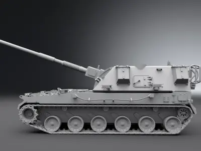 AHS Krab Scale Model  3D print model