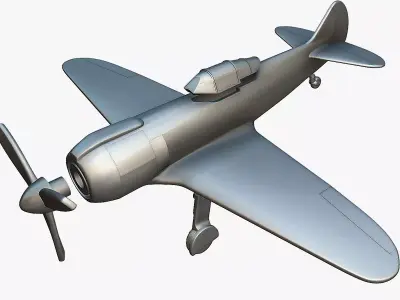Lavochkin La-5FN - 3D Printable Model 3D print model