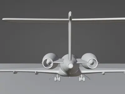 PRIVATE JET 3D model by bongkarn