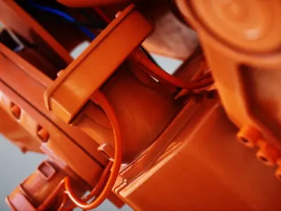 Industrial Robot IRB Low-poly 3D model