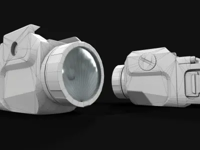 Streamlight TLR7 Compact Handgun Weapon Mounted Light Low-poly 3D model