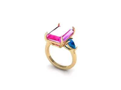 Wedding Ring  3D print model 346