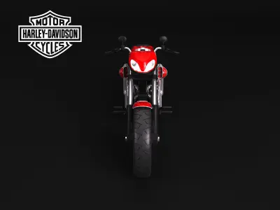harley custom 3D model