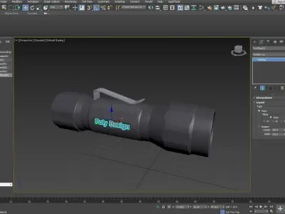 Tactical flashlight 3D model purchase