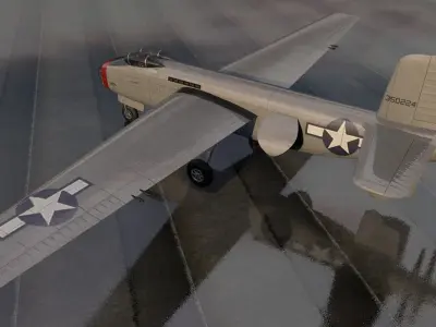 Douglas XB-42 Mixmaster 3D model