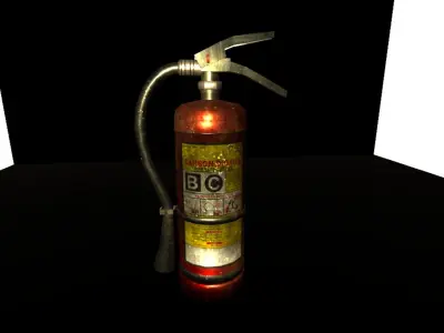Fire extinguisher Low-poly 3D model 4