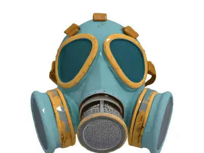 Vintage Gas Mask 3D Model Low-poly 3D model