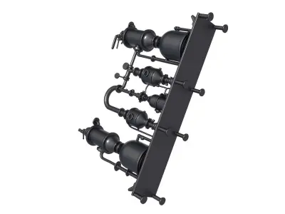 distillation machine - sci fi tank - cylindrical tank 3D print model