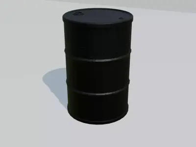 Industrial Metal Barrels Pack 3D model