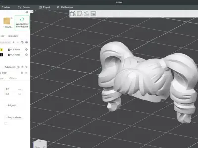 Custom3Dprint Minifigure Accessory - Minifigure Hair S2 - 057 3D print model