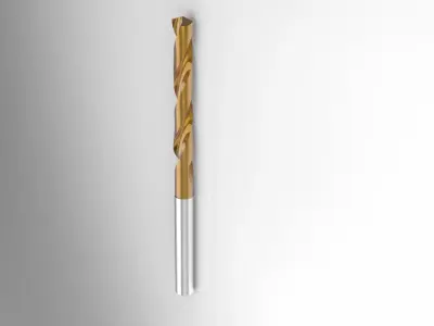 Carbide Drill 2 coolant holes 3D model