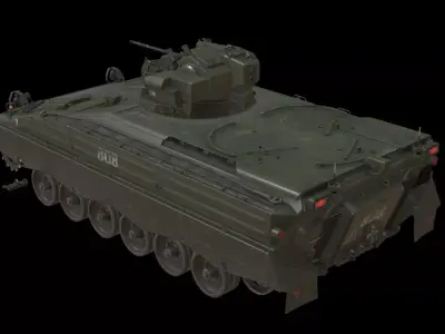 Marder 1A3 Game Ready Rigged LODs Low-poly 3D model