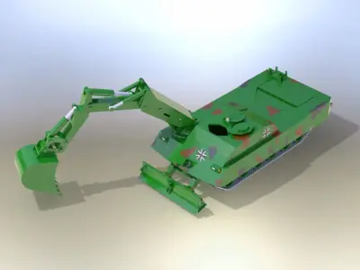 NGP Pionierpanzer Free 3D print model