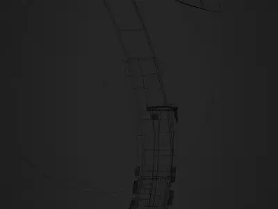 Loaded Axe Low-poly 3D model