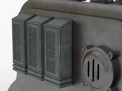 Industrial Transformers 4K Textures Low-poly 3D model