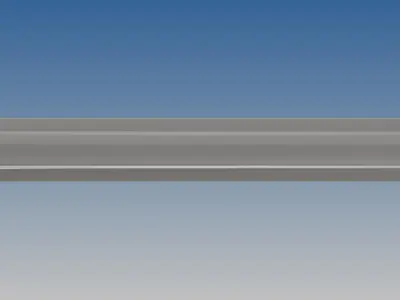 British Standard-EN13674 54E3 rail 3D model